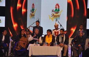 The Governor of Arunachal Pradesh Shri PB Acharya in  the State Tourism Award function at IG Park Itanagar on 31st January�2017.